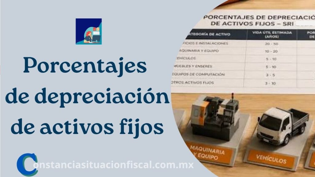 porcentajes de depreciacion de activos fijos
